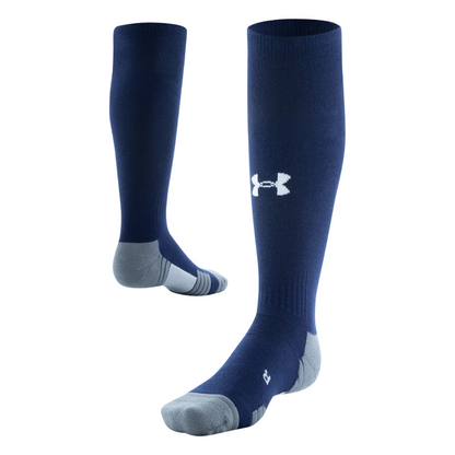 A photo of the Under Armour Kids' Youth Soccer Socks in colour navy.