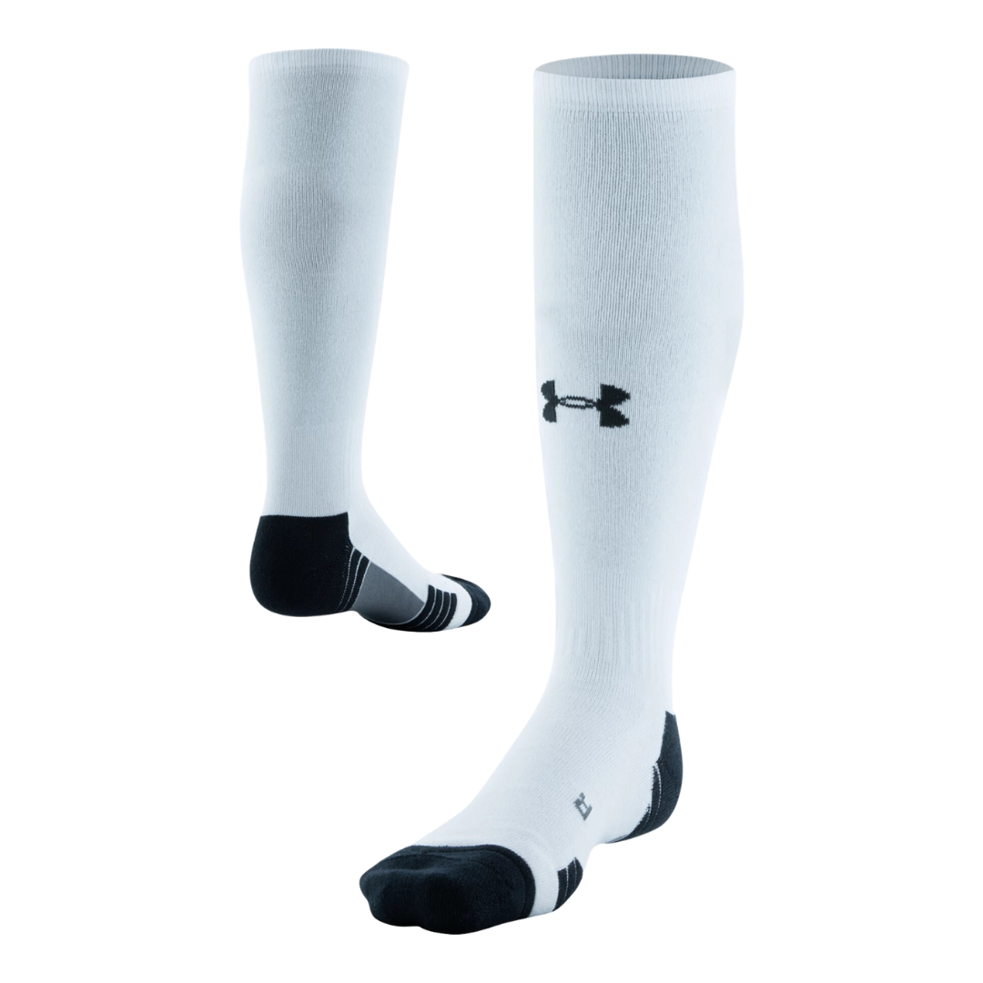 A photo of the Under Armour Kids' Youth Soccer Socks in colour white.