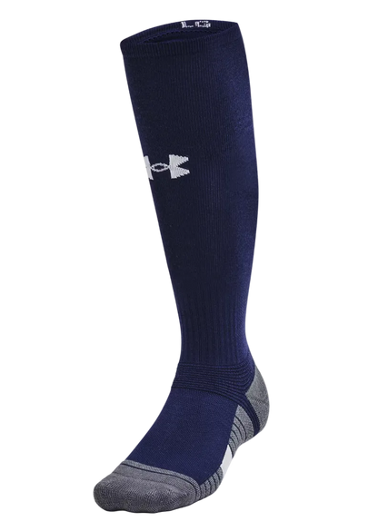 A photo of the Under Armour Team Unisex Over-The-Calf Socks in colour navy.