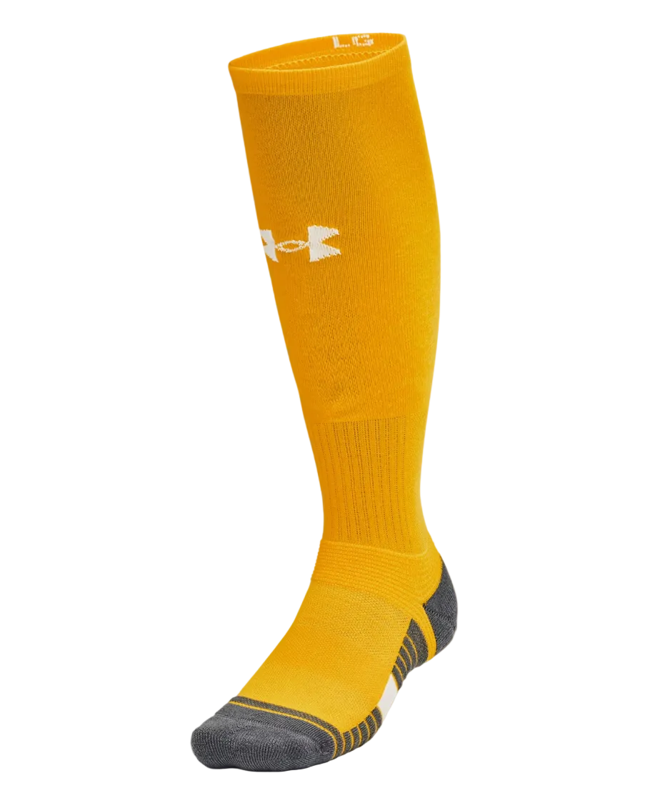 A photo of the Under Armour Team Unisex Over-The-Calf Socks in colour gold