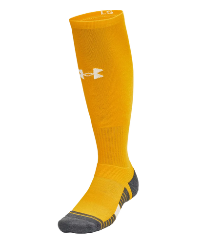 A photo of the Under Armour Team Unisex Over-The-Calf Socks in colour gold