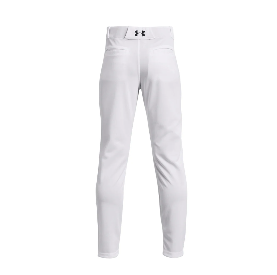 A photo of the Under Armour Utility Boys Baseball Pant in colour white.