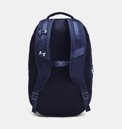 Navy blue mesh back, double shoulder strap with back clip all in navy.