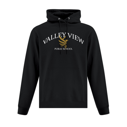 A photo of the Valley View Public School Hoodie in colour black.