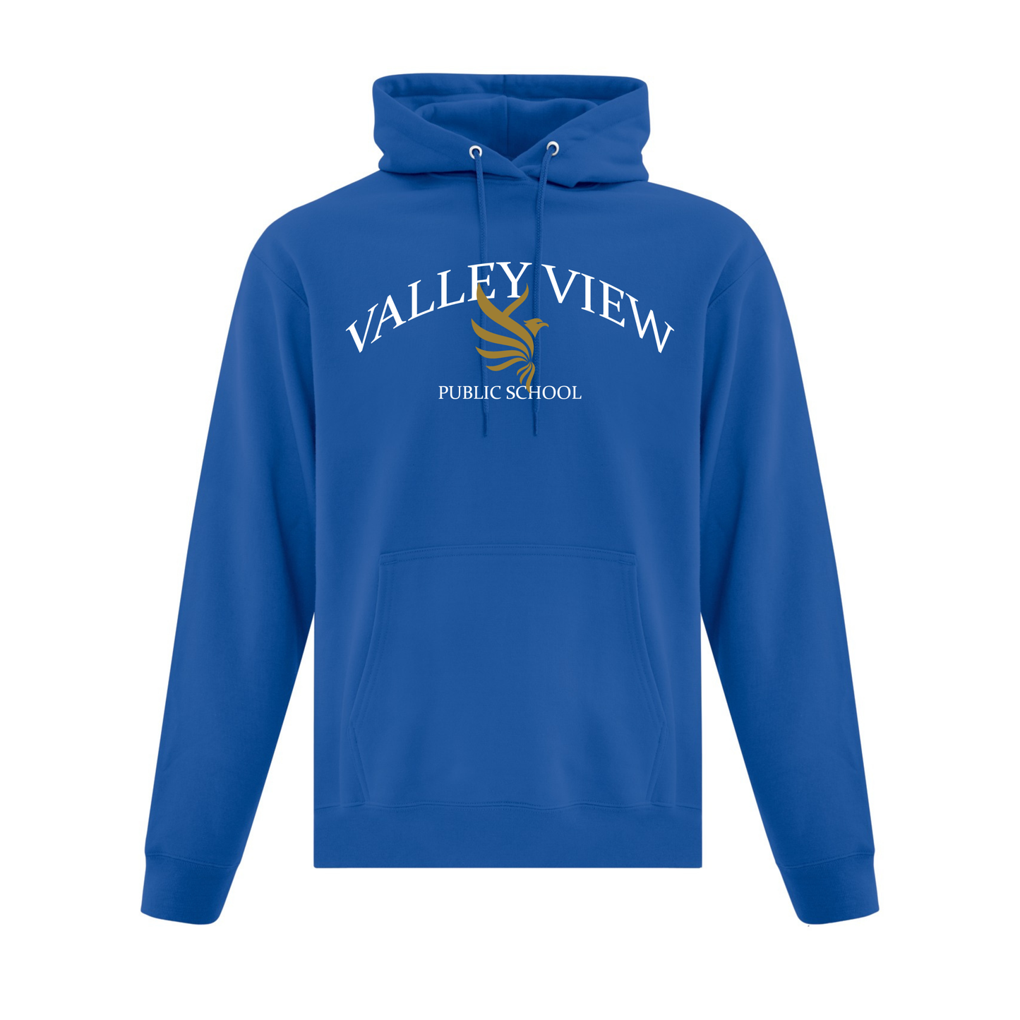 A photo of the Valley View Public School Hoodie in colour royal.