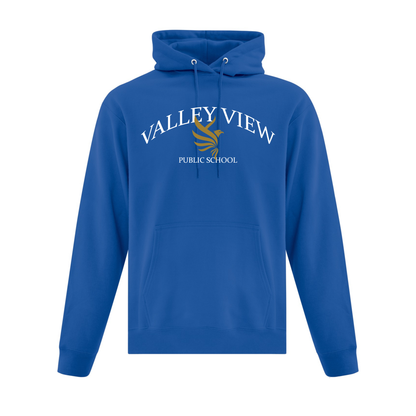 A photo of the Valley View Public School Hoodie in colour royal.