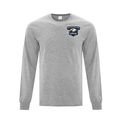 A photo of the Valley View Public School Long Sleeve Shirt in colour grey.