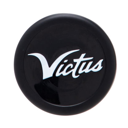 A photo of the Victus Obsession 12.75" Ya-Ya 1-PC USSSA Slo-Pitch Bat in colour black with white Victus logo.