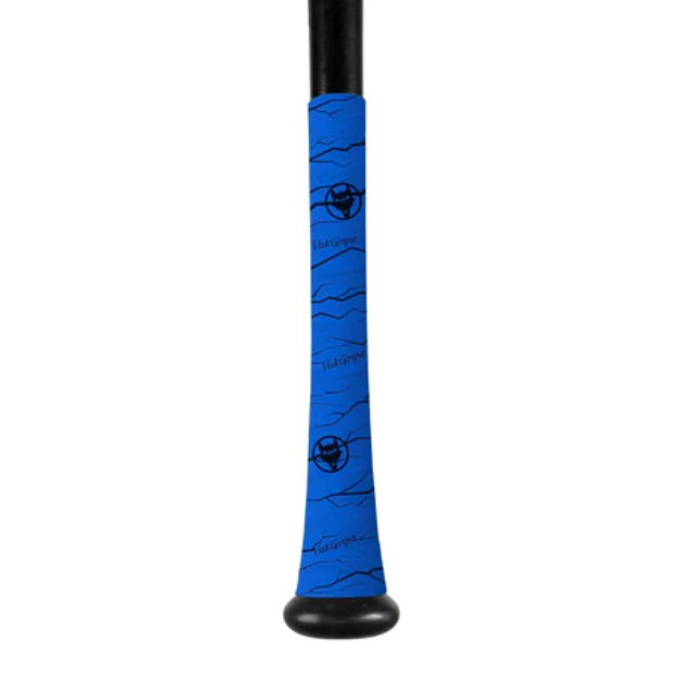 A photo of the VukGripz Pulse Baseball Bat Grip in colour blue.
