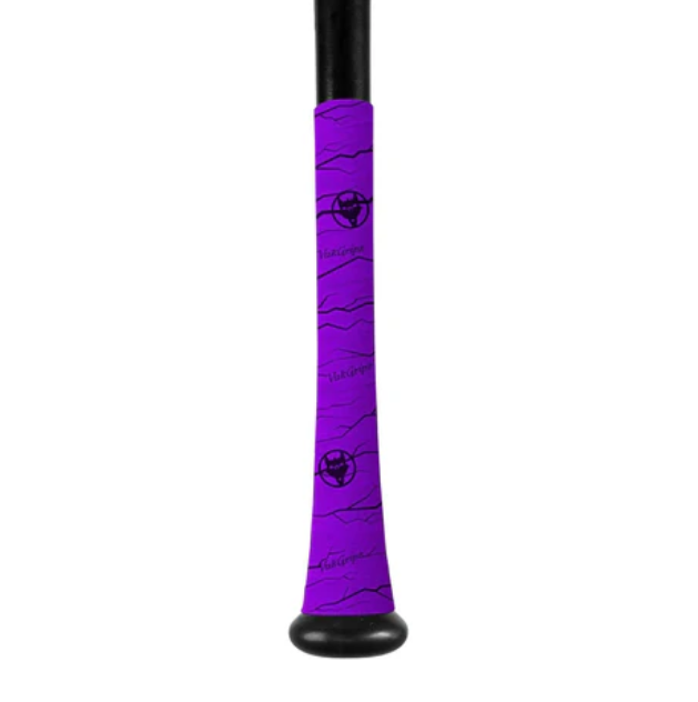A photo of the VukGripz Pulse Baseball Bat Grip in colour purple.