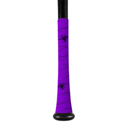 A photo of the VukGripz Pulse Baseball Bat Grip in colour purple.