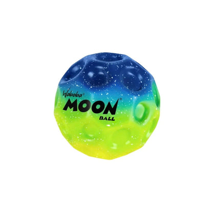 A photo of the Waboba Martian Rainbow Gradient Moon Balls in colour blue, green and yellow.