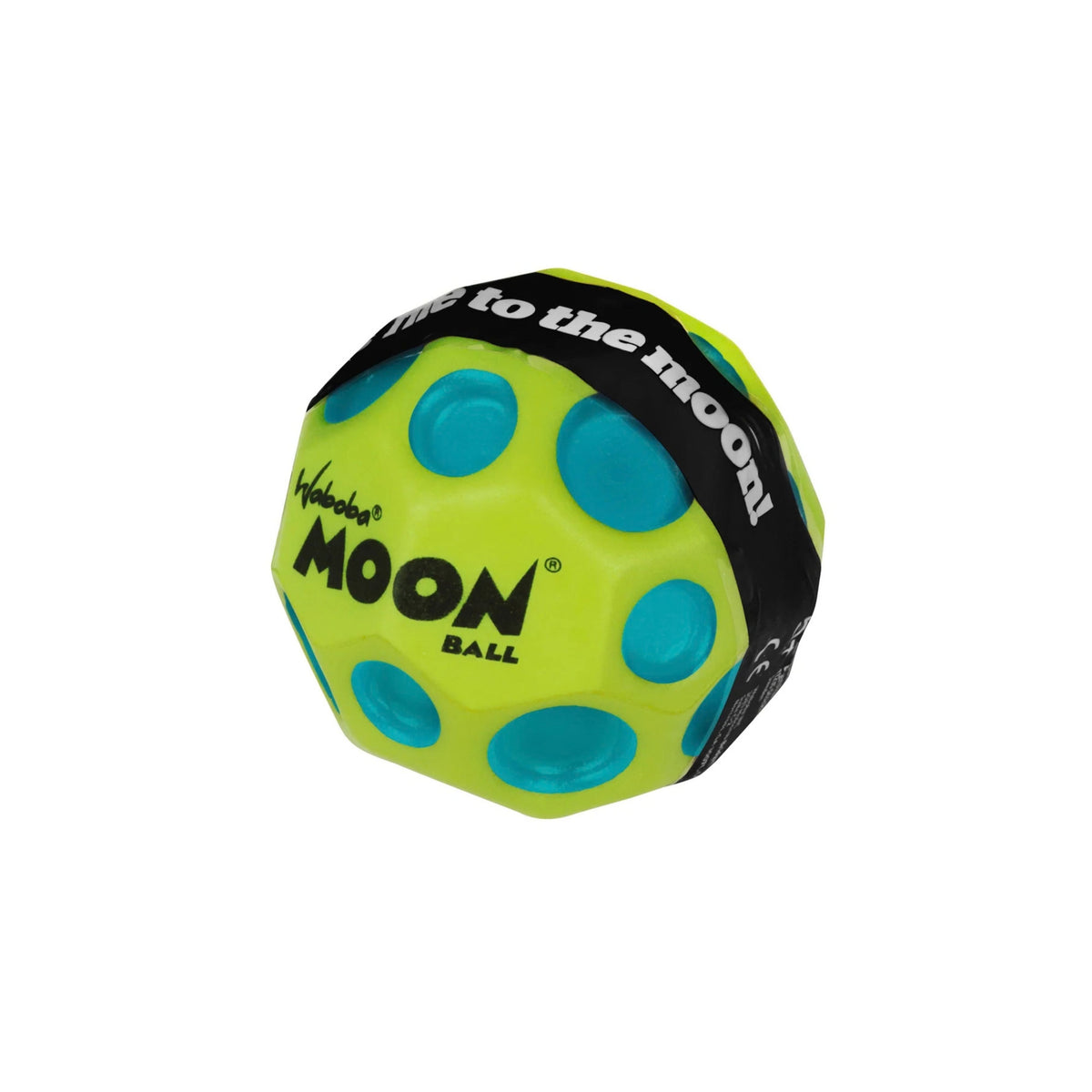 A photo of the Waboba Martian Moon Balls in colour green and blue.