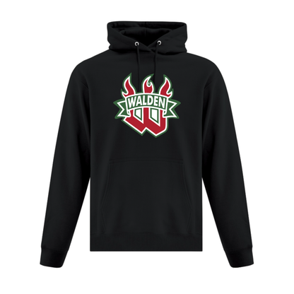 A photo of the Walden Minor Hockey Association - Adult Hoodie in colour black.