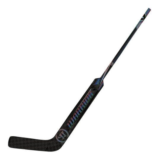 A photo of the Warrior Hockey Covert QR Goalie Stick in colour black and purple.