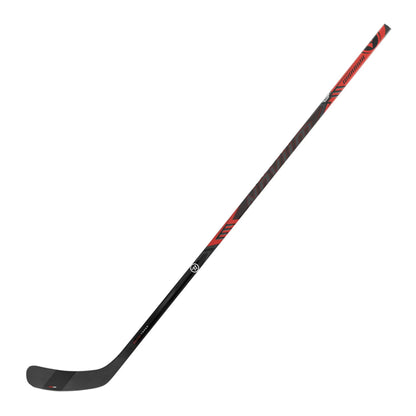 A photo of the Warrior Novium 3 SP Junior Hockey Stick in colour black and red.