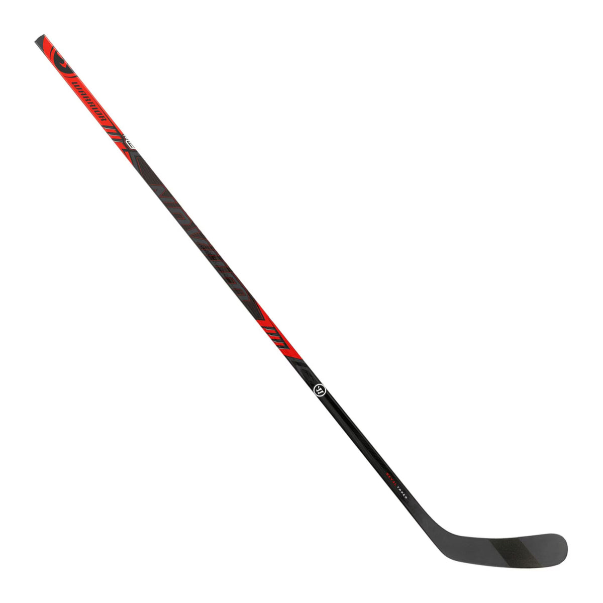 A photo of the Warrior Novium 3 SP Junior Hockey Stick in colour black and red.