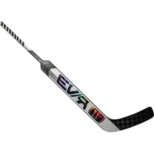 A photo of the Warrior Ritual V3 Pro Senior Goalie Stick - Regular Hand in colour chrome