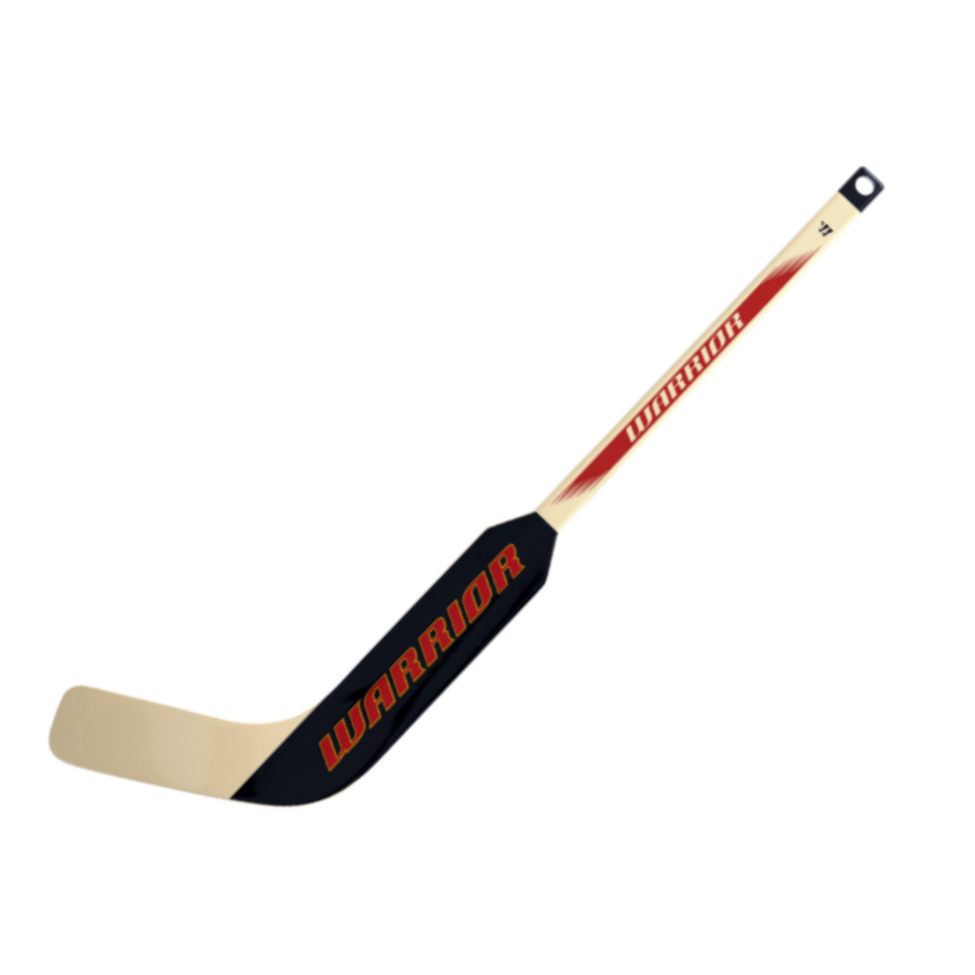 A photo of the Warrior Swagger Goal Mini Stick in colour black and wood.
