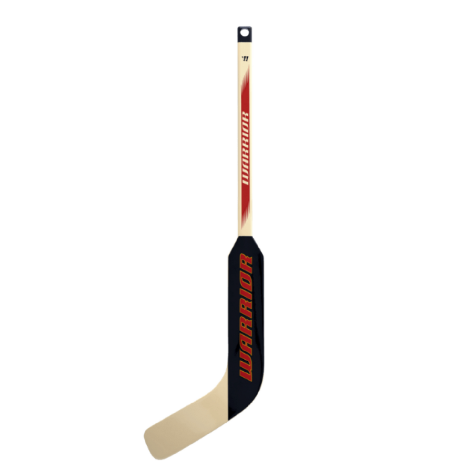 A photo of the Warrior Swagger Goal Mini Stick in colour black and wood.