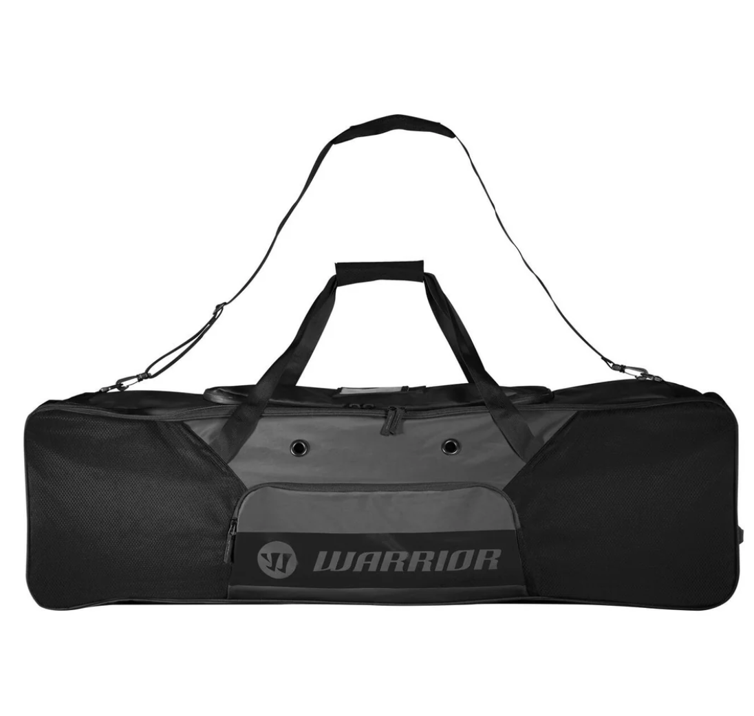 A photo of the Warrior Blackhole Lacrosse Duffel Bag in color black.