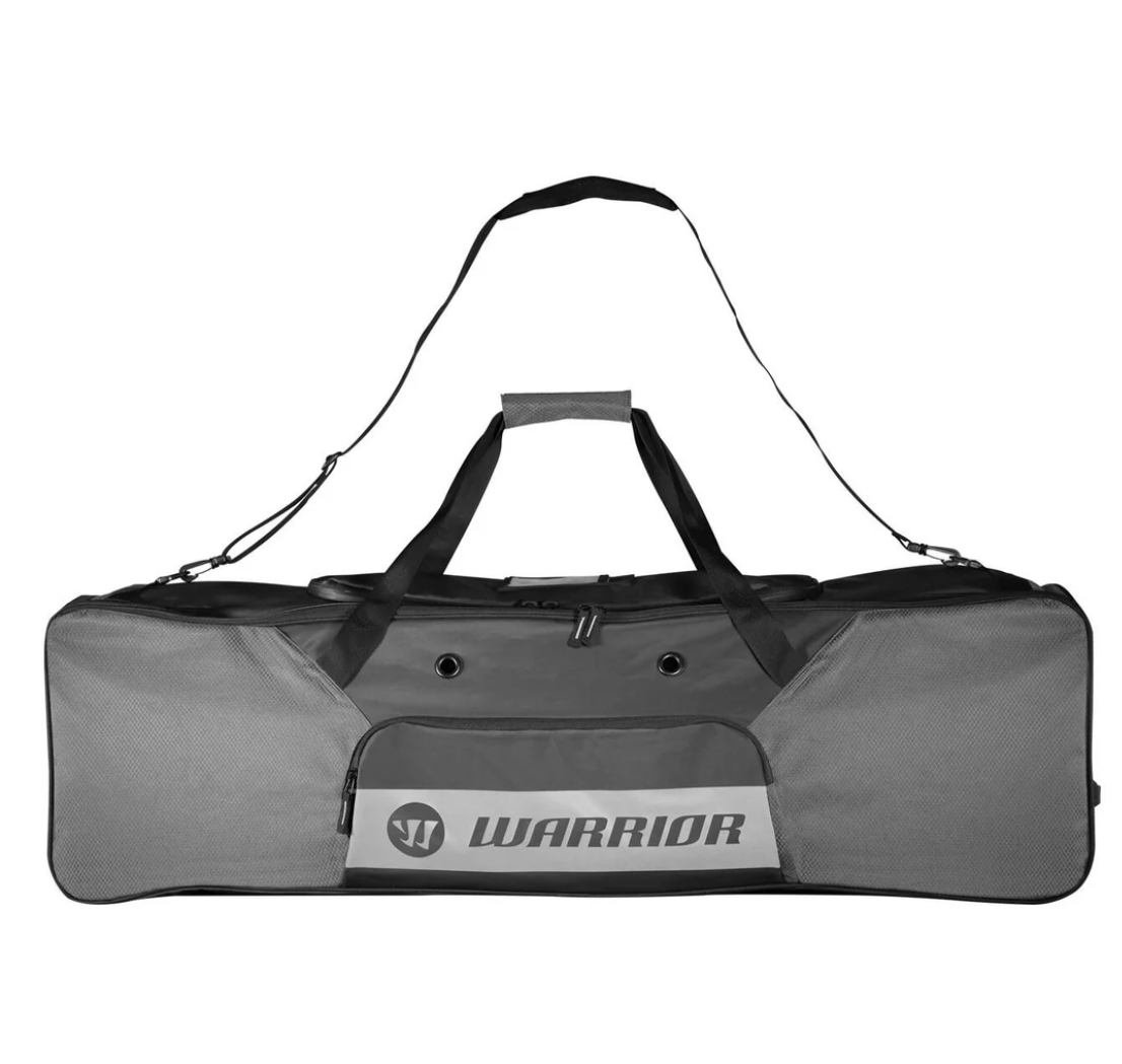 A photo of the Warrior Blackhole Lacrosse Duffel Bag in color grey.
