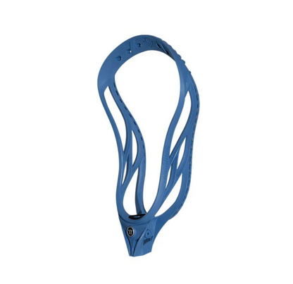A photo of the Warrior EVO V Unstrung Lacrosse Head in colour blue.
