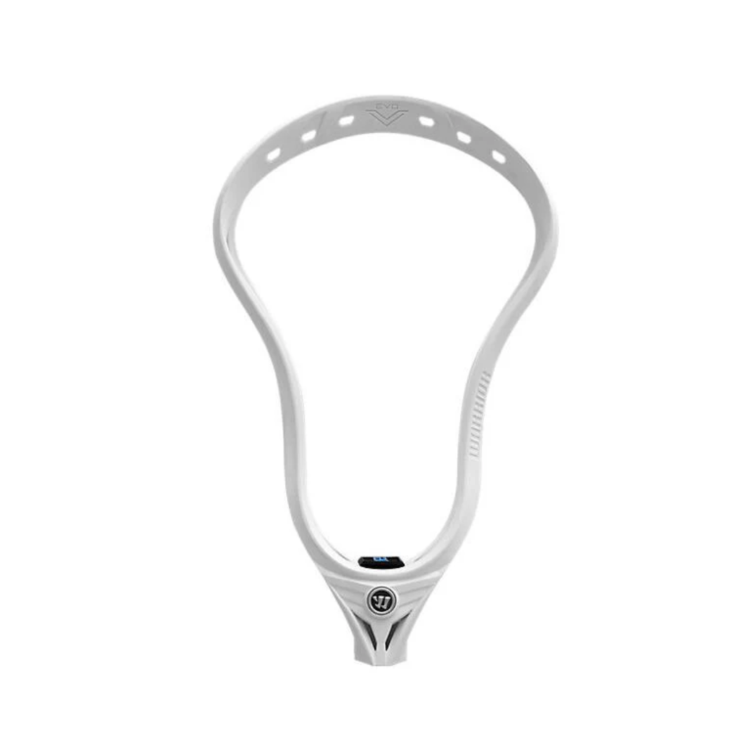 A photo of the Warrior EVO V Unstrung Lacrosse Head in colour white.
