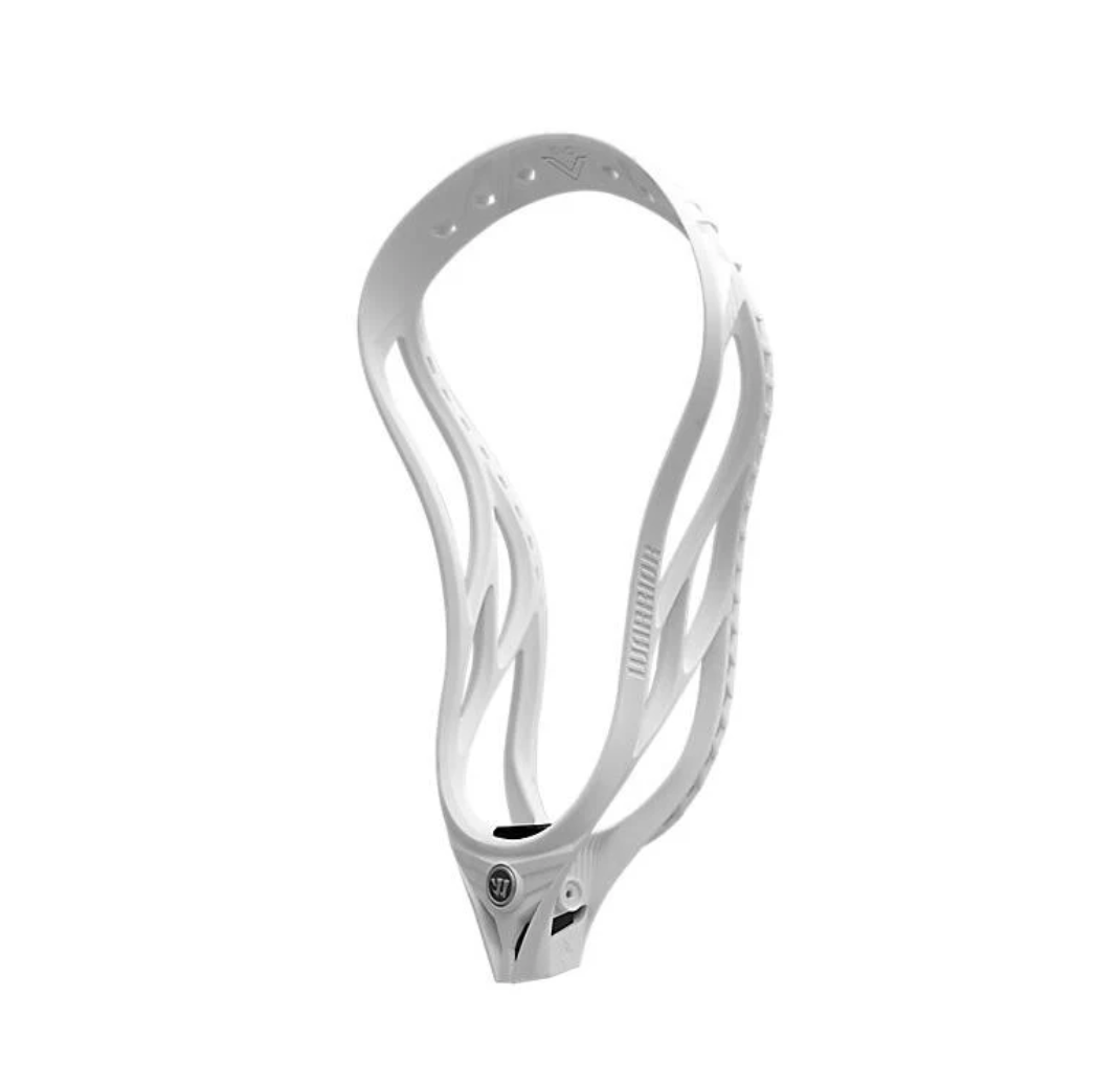 A photo of the Warrior EVO V Unstrung Lacrosse Head in colour white.