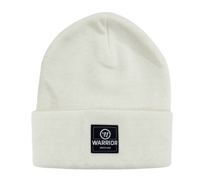 A photo of the Warrior Knit Beanie in colour cream white.