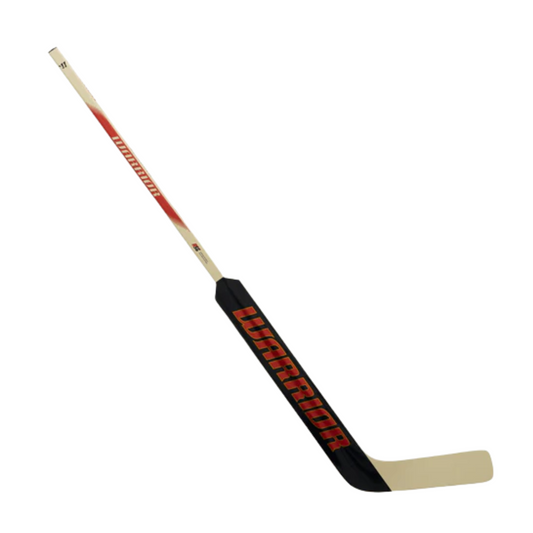 A photo of the Warrior Swagger Pro 24" Intermediate Goalie Stick in colour biege, black and red.