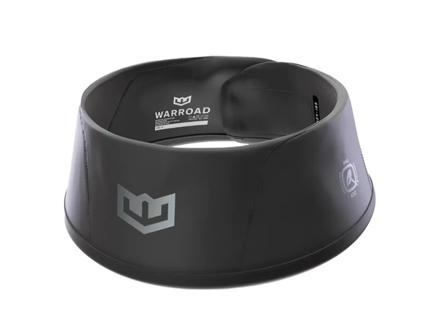 A photo of the Warroad Tilo Hockey Neck Guard - Jr/Sr in colour black.
