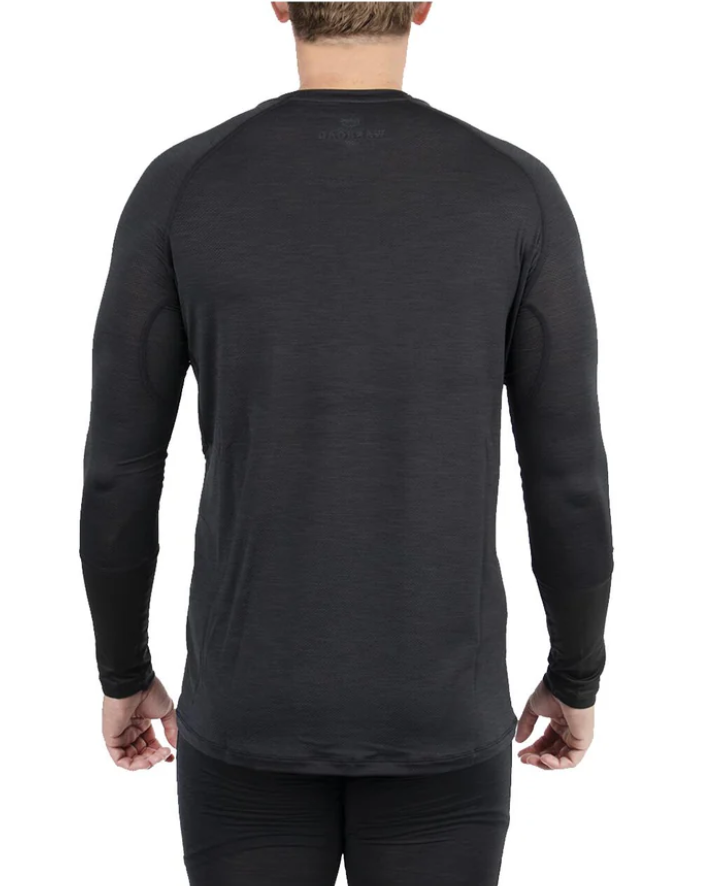 A photo of the Warroad Tilo Pro Stock Hockey Baselayer Top in colour black.