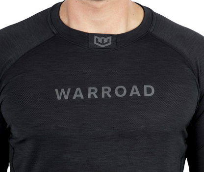 A photo of the Warroad Tilo Pro Stock Hockey Baselayer Top in colour black.
