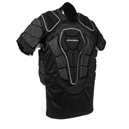 A photo of the Winnwell Athena Ringette Premium Padded Shirt in colour black.