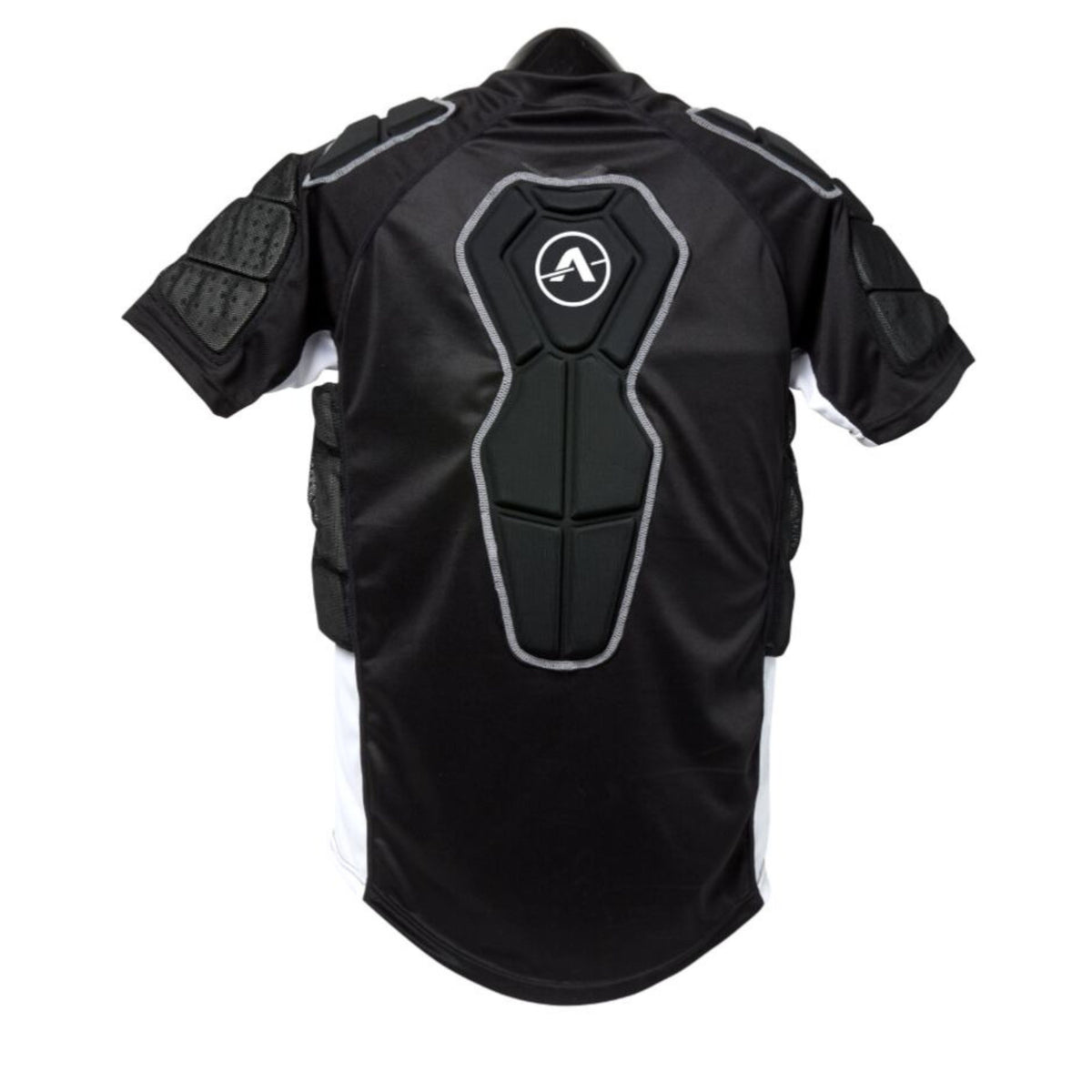 A photo of the Winnwell Athena Ringette Premium Padded Shirt in colour black.