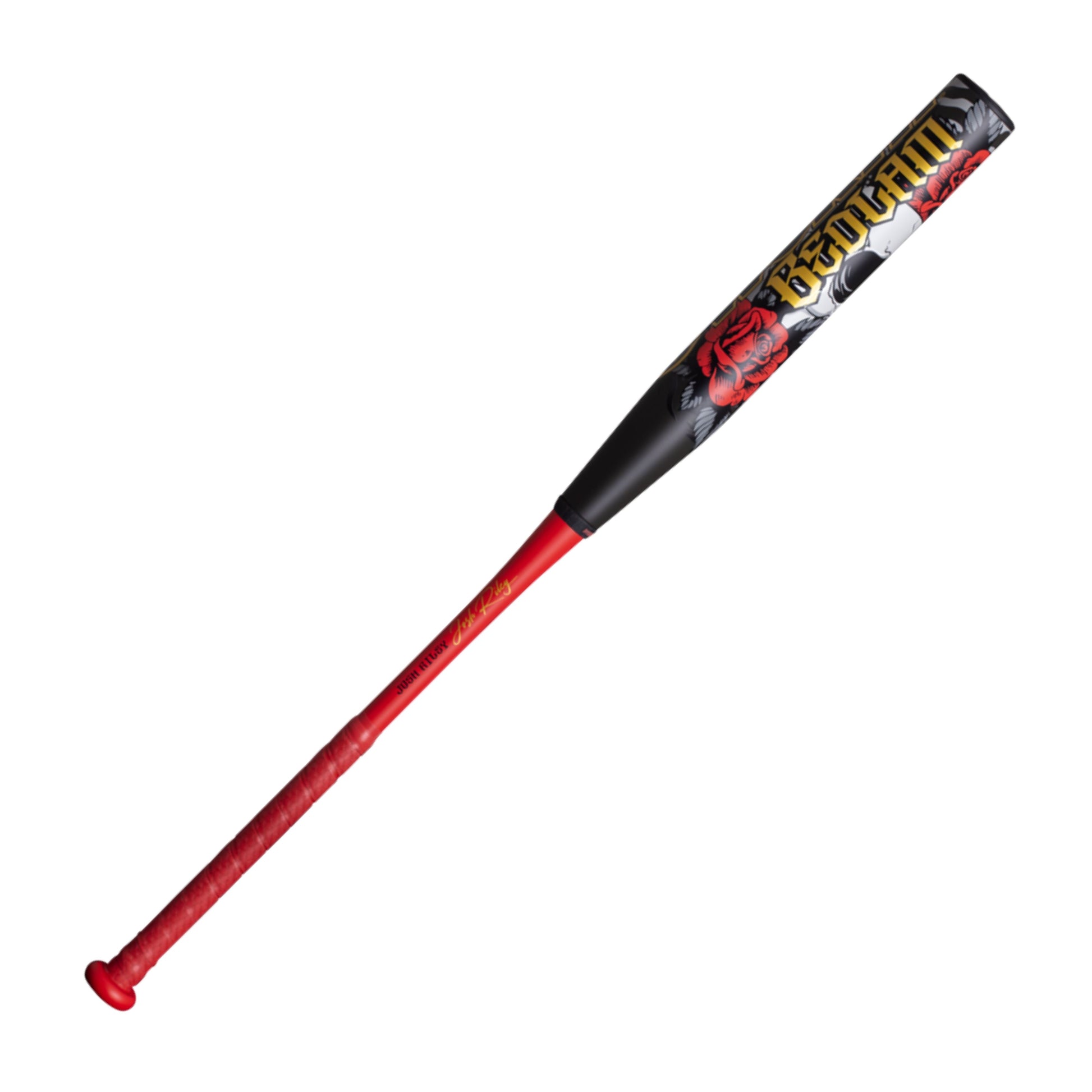 A photo of the Worth Bedlam 12" XXL Load USSSA Slo-Pitch Bat (2026) in colour black, red and gold.