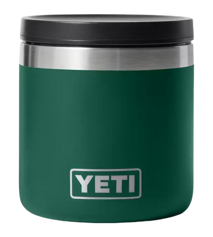 A photo of the YETI Rambler® 236 ml Insulated Food Jar in colour black forest green.