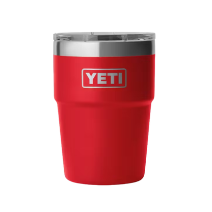 A photo of the Yeti 16 oz Stackable Rambler with Magslider™ Lid in colour red.