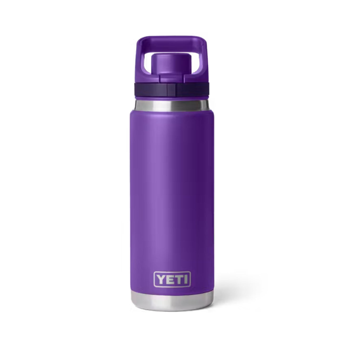 A photo of the Yeti Rambler 26 oz Bottle with Flip Chug Cap in colour purple.