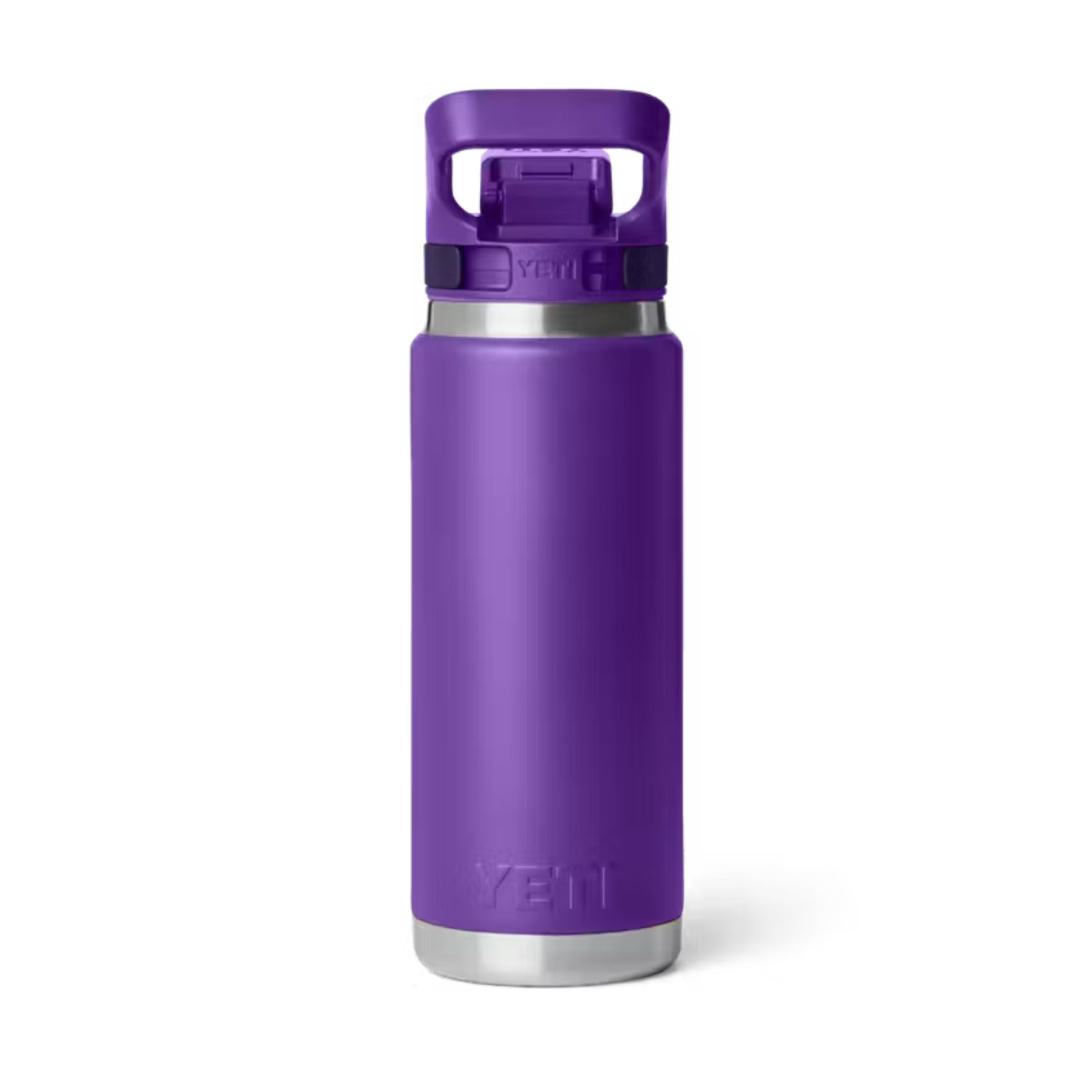 A photo of the Yeti Rambler 26 oz Bottle with Flip Chug Cap in colour purple.