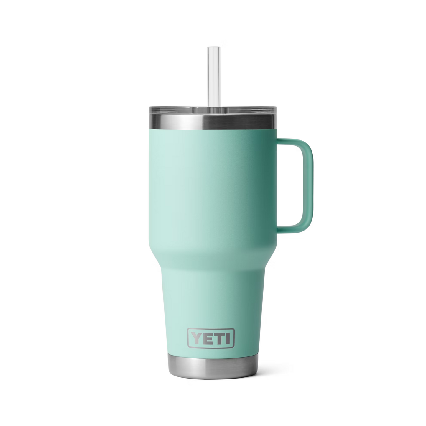 A photo of the Yeti Rambler 35oz Straw Mug in colour  Seafoam