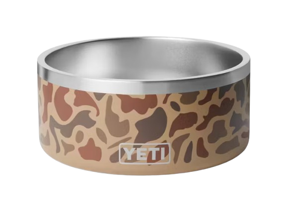 A photo of the Yeti Boomer 8 Dog Bowl in colour wetlands camo.