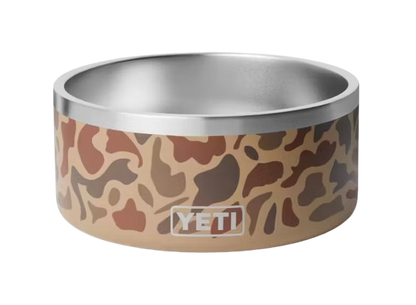 A photo of the Yeti Boomer 8 Dog Bowl in colour wetlands camo.