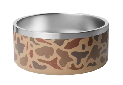 A photo of the Yeti Boomer 8 Dog Bowl in colour wetlands camo.
