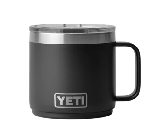 A photo of the Yeti Rambler® 414 ML Stackable Mug in colour black.