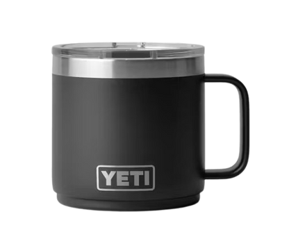 A photo of the Yeti Rambler® 414 ML Stackable Mug in colour black.