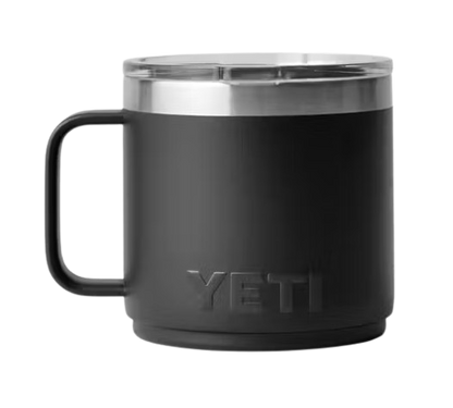 A photo of the Yeti Rambler® 414 ML Stackable Mug in colour black.