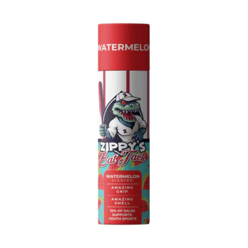 A photo of the Zippy's Scented Baseball Bat Tack in colour red.