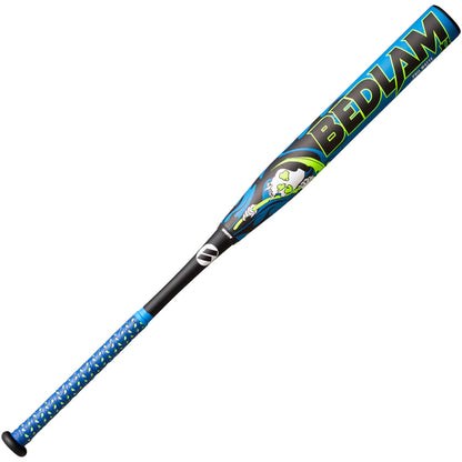 A photo of the Worth Bedlam Phil Matte 13.5 inch barrel XL USSSA Load Barrel Slow Pitch Bat in colour blue front bedlam view